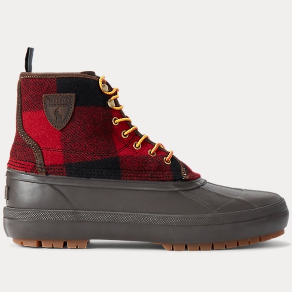 Polo Ralph Lauren Other - NWT Polo by Ralph Lauren Men's Claus Buffalo Check Wool Boot Size 12